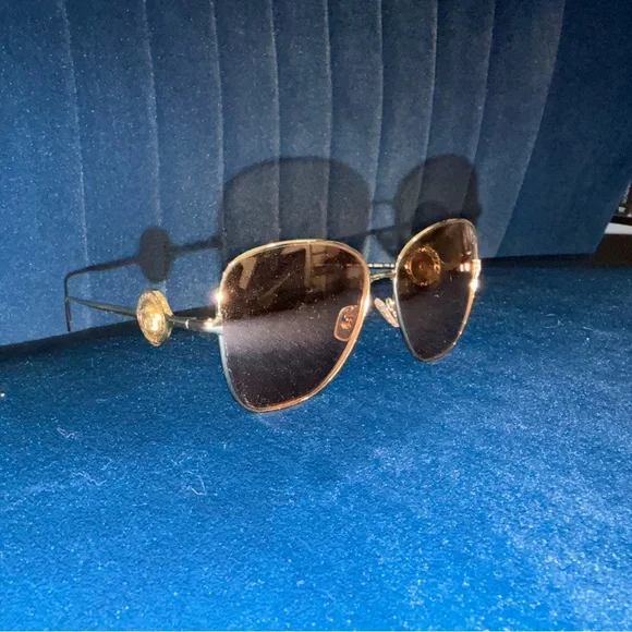 Versace Gold-Tone Sunglasses - Picture 7 of 11